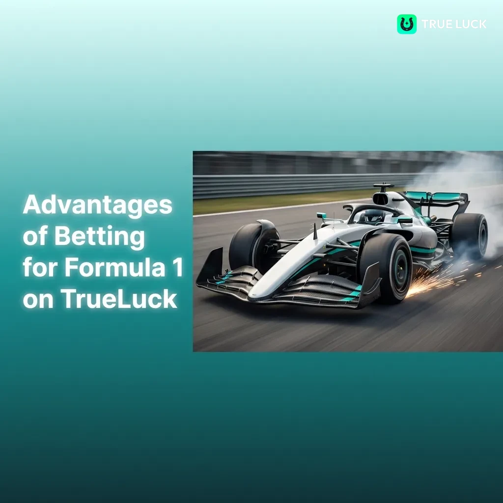 TrueLuck Formula 1 betting features: live odds, mobile app with timing data, cash-out options, and comprehensive race markets.