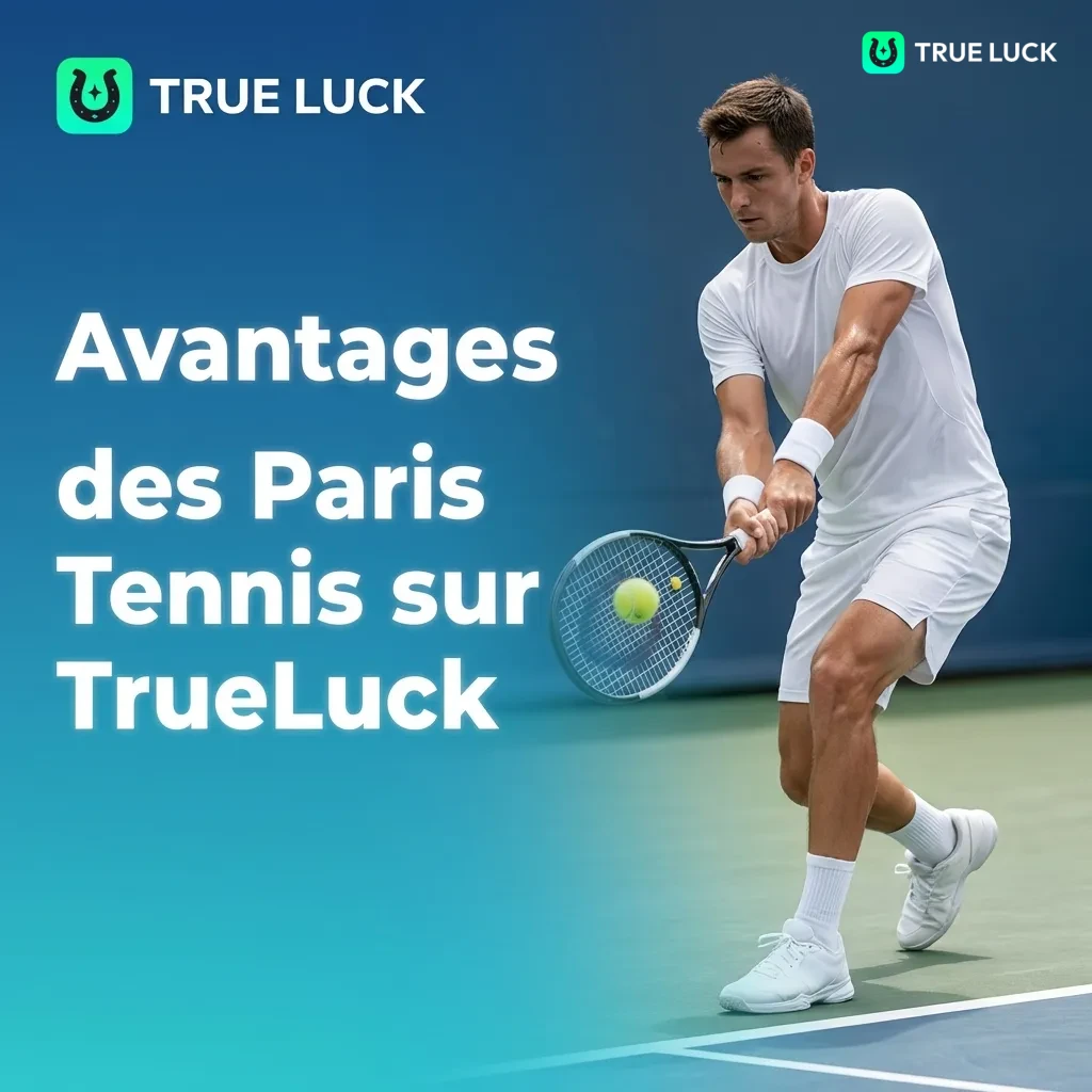 TrueLuck tennis betting platform showing comprehensive tournament coverage, competitive odds, and live betting features