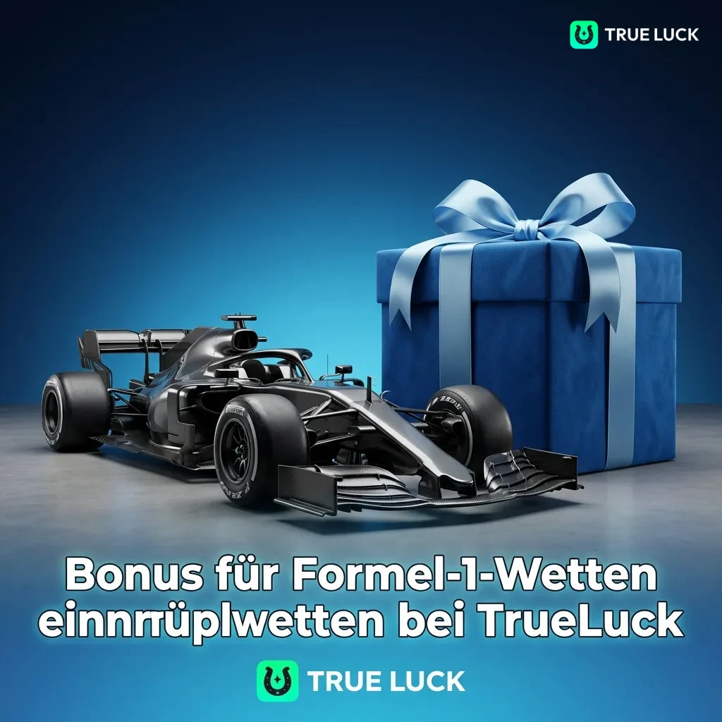 TrueLuck Formula 1 betting welcome bonus promotion with deposit match and wagering requirements for new users