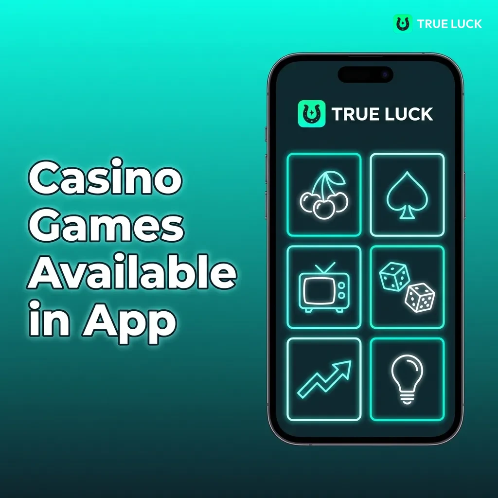 TrueLuck casino app showing popular slot games like Book of Dead, Starburst, and Mega Moolah from top providers