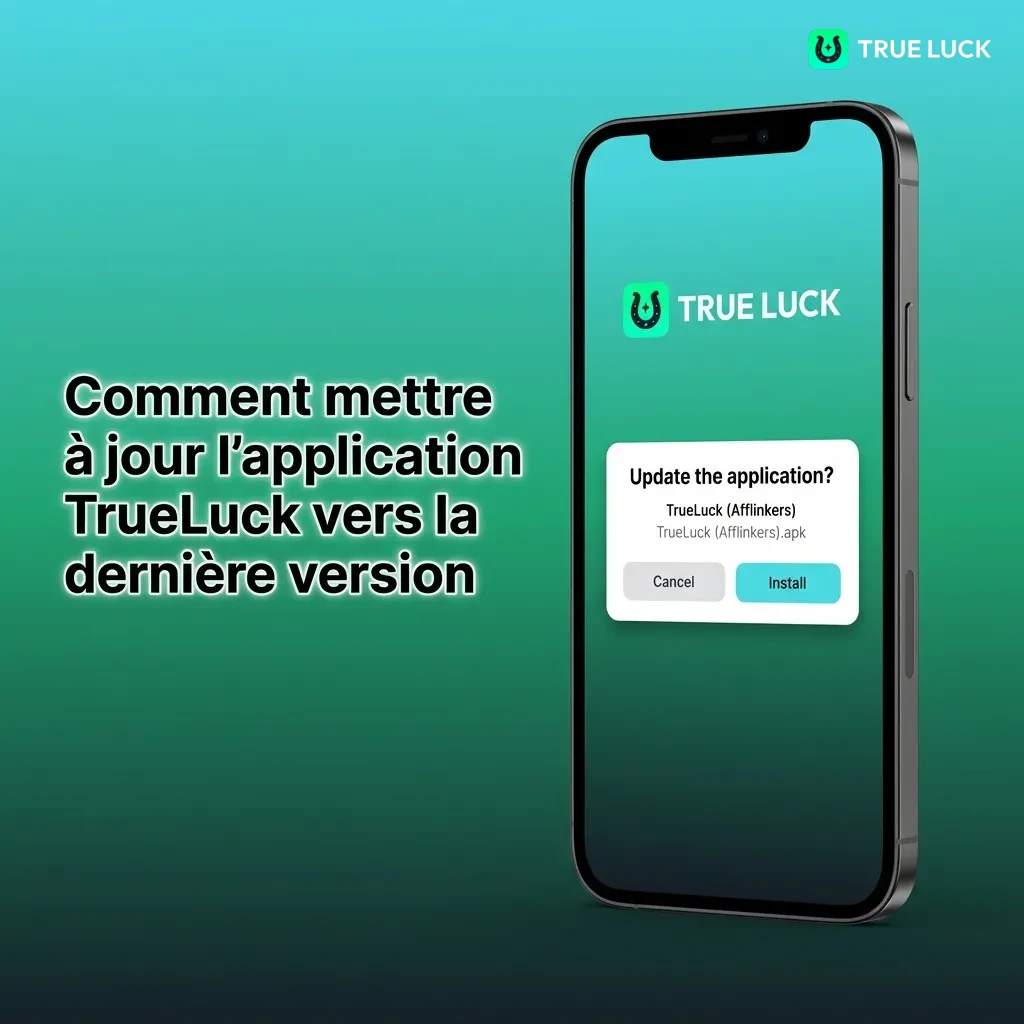 TrueLuck app auto-updates as a PWA, showing latest version without manual updates or downloads required
