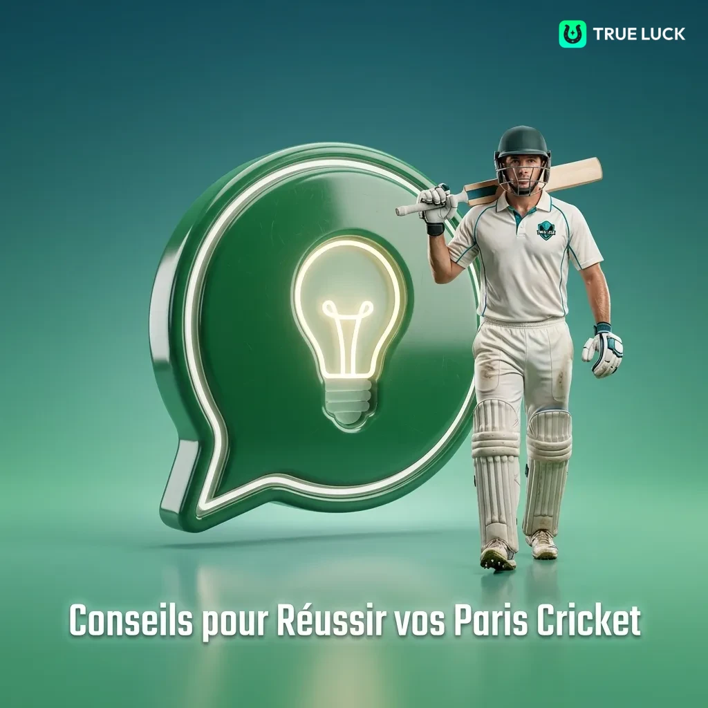 Cricket betting tips infographic showing team analysis, weather conditions, bankroll management, and statistics tools