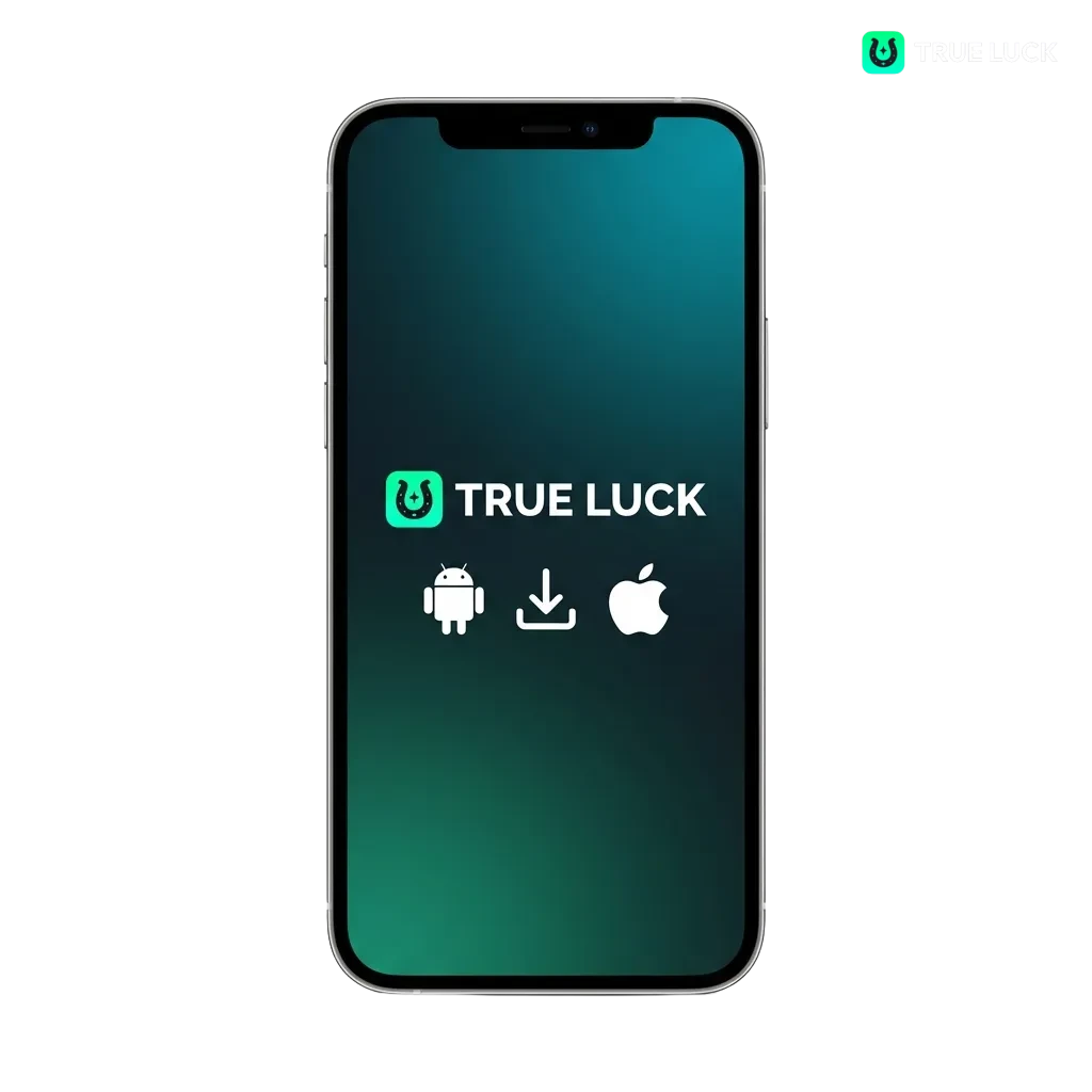 TrueLuck casino and sports betting app on mobile device with welcome bonus offers for Android and iOS users