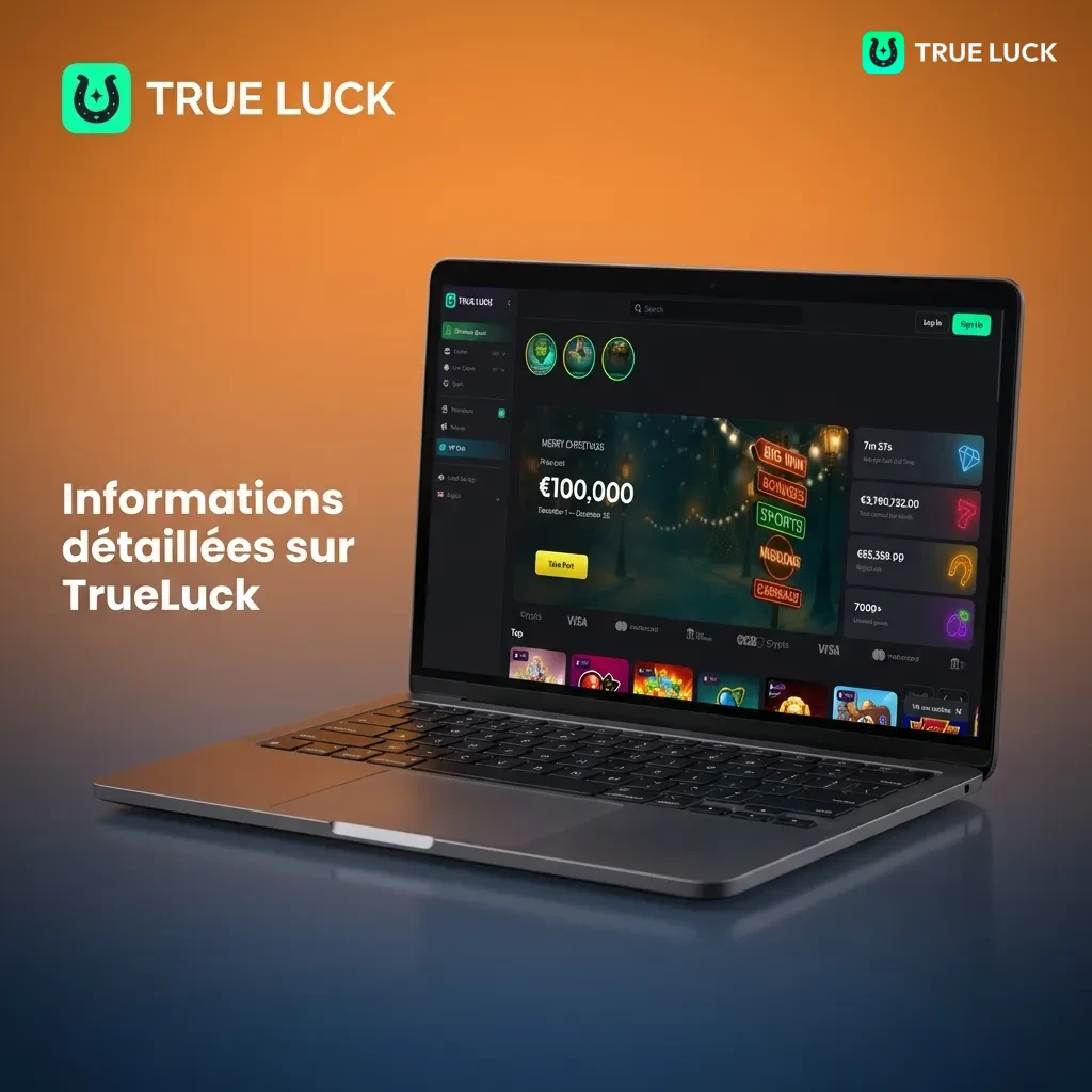 TrueLuck sports betting and casino platform with 30+ sports, SSL security, mobile apps, and games from top providers