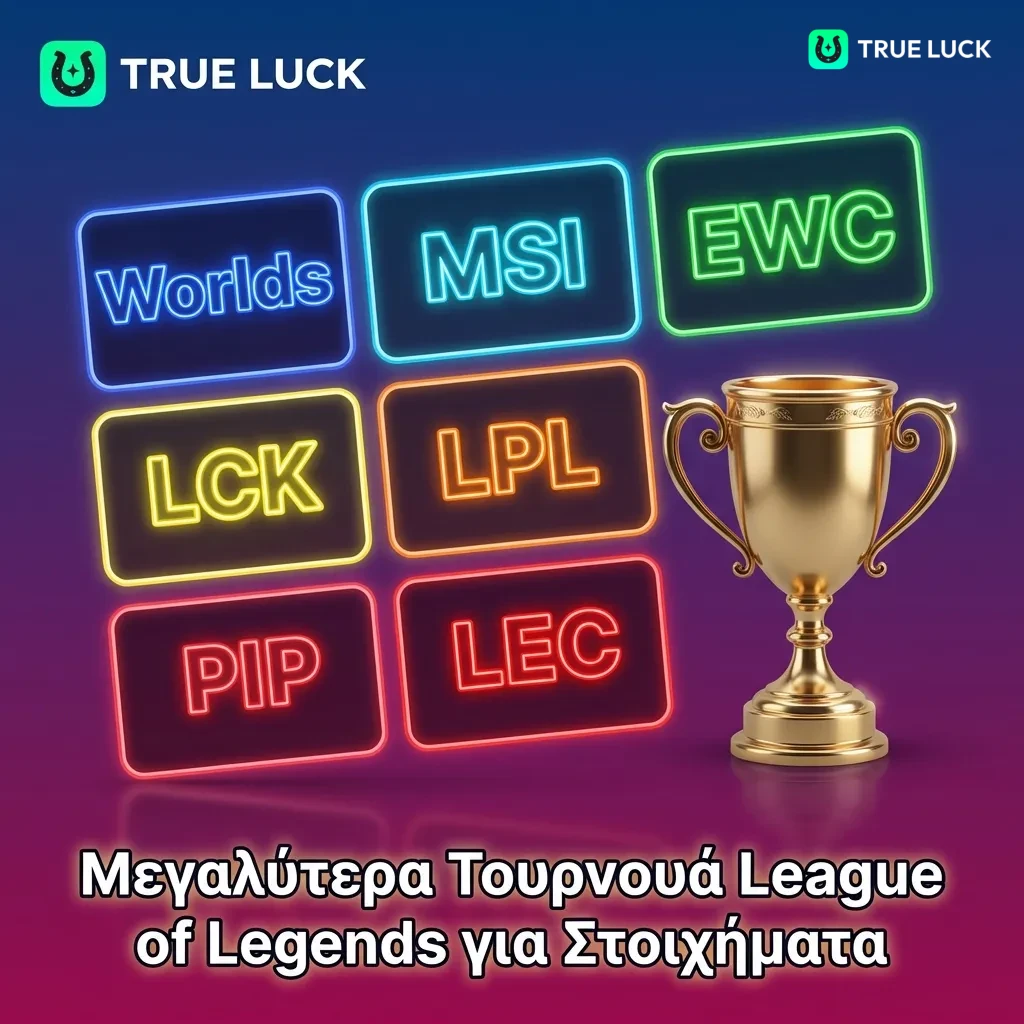 League of Legends esports tournaments including World Championship, MSI, LCK, LPL, and LEC competitions for betting