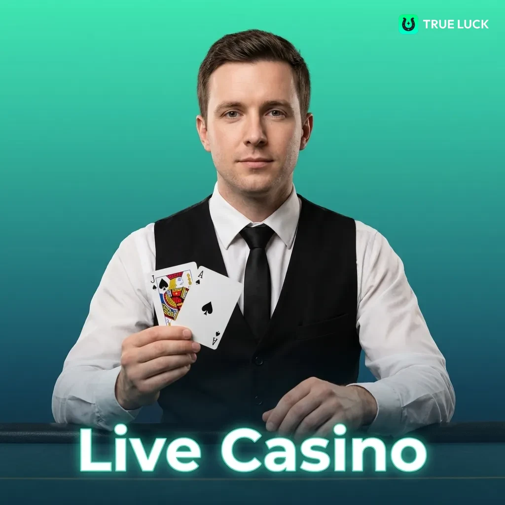 Professional dealer at live casino table with cards and chips, streaming real-time gameplay to online players