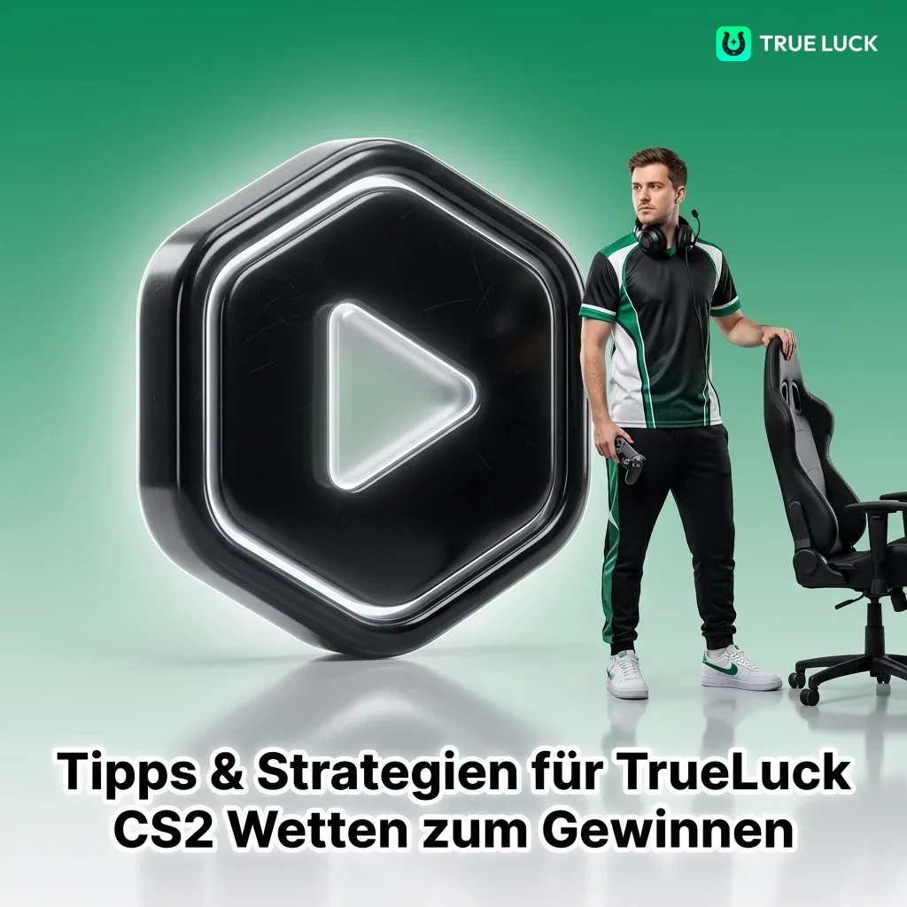 CS2 betting strategy guide showing tips for bankroll management, map analysis, and team research for TrueLuck platform