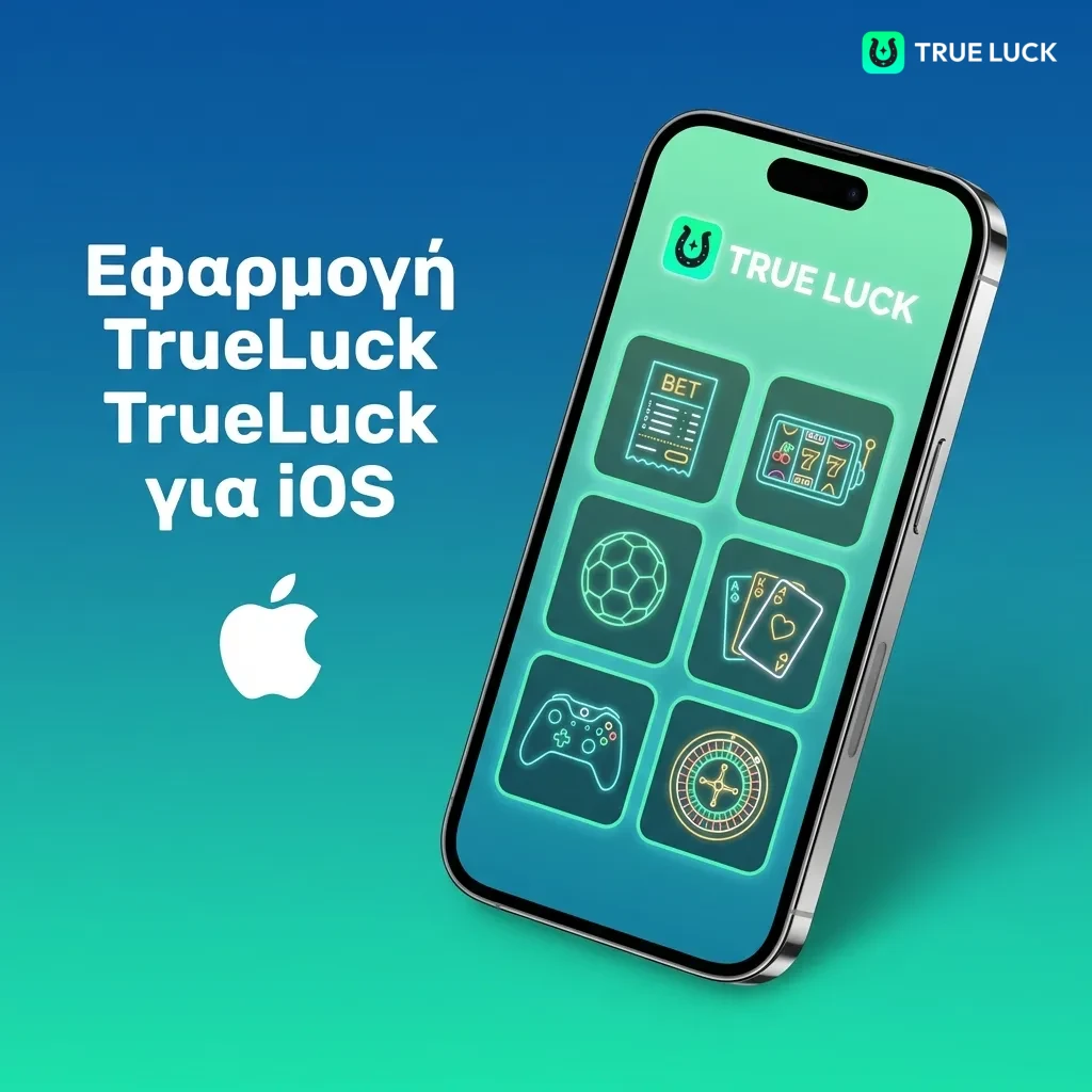 TrueLuck iOS app interface showing betting, casino games, and account management features on iPhone and iPad devices