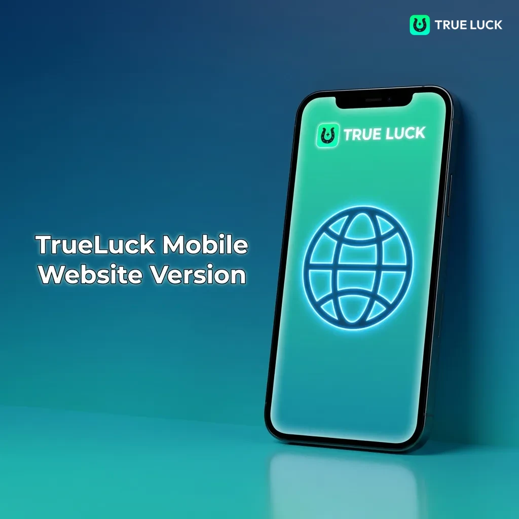 TrueLuck mobile website displayed on smartphone showing betting and casino games interface with responsive design
