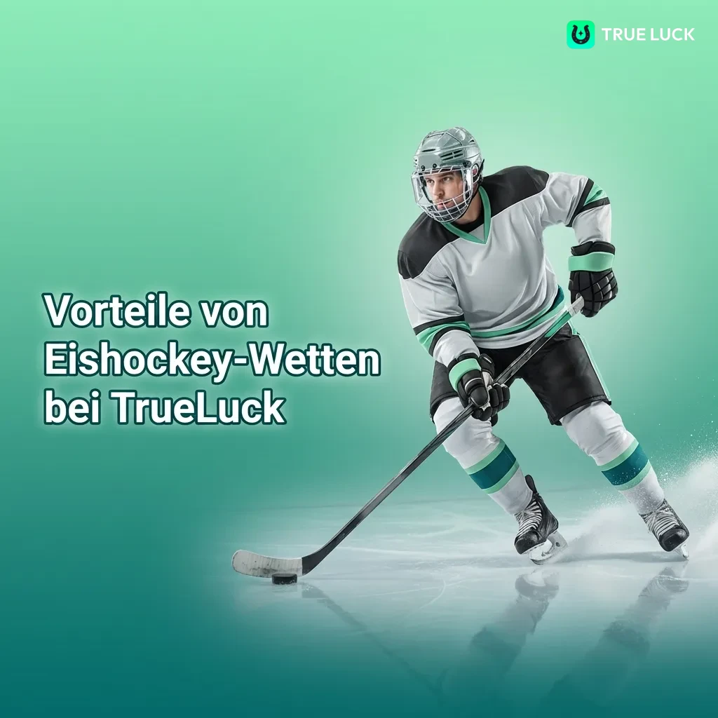 TrueLuck hockey betting platform showing live odds, league options, statistics, and mobile app interface features