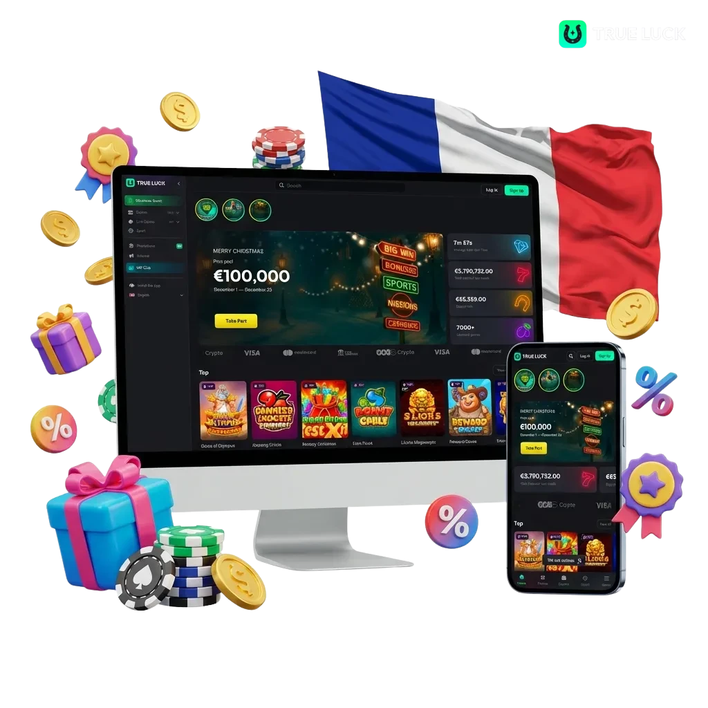 TrueLuck France: plateforme de paris sportifs et casino en ligne sécurisée avec bonus de bienvenue et application mobile