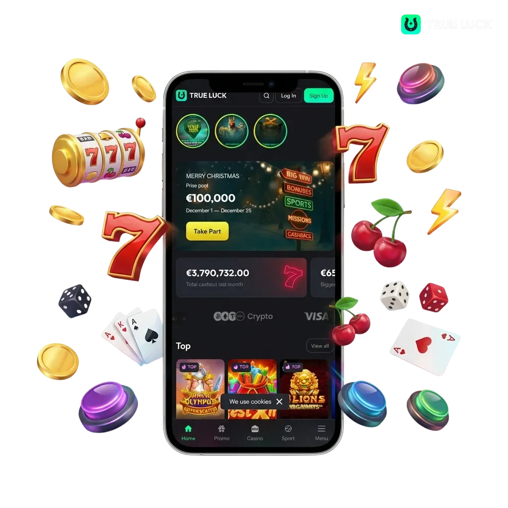 TrueLuck online casino met 3.500+ gokkasten van NetEnt, Pragmatic Play en Microgaming met bonusrondes en jackpots